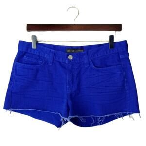 J Brand Cut Off Cobalt Blue Denim Shorts
